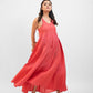 Bright peach spaghetti dress