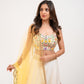White embroidered lehenga set