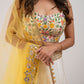 White embroidered lehenga set