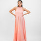 Peachy pink halter dress