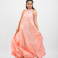 Peachy pink halter dress