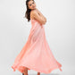 Peachy pink halter dress