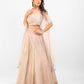 Pastel pink embroidered lehenga set