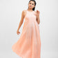 Peach linen cotton dress