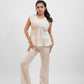 Off white pleated top