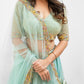 Sky blue Multi embroidered lehenga set
