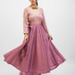Onion pink embroidered Anarkali set
