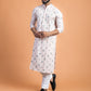 Floral embroidered kurta