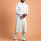 Off white silk kurta set