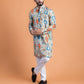 Vintage silk printed kurta