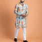 Vintage silk printed kurta