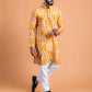 Yellow floral kurta
