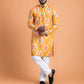 Yellow floral kurta