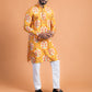 Yellow floral kurta