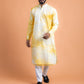 Yellow shibori kurta